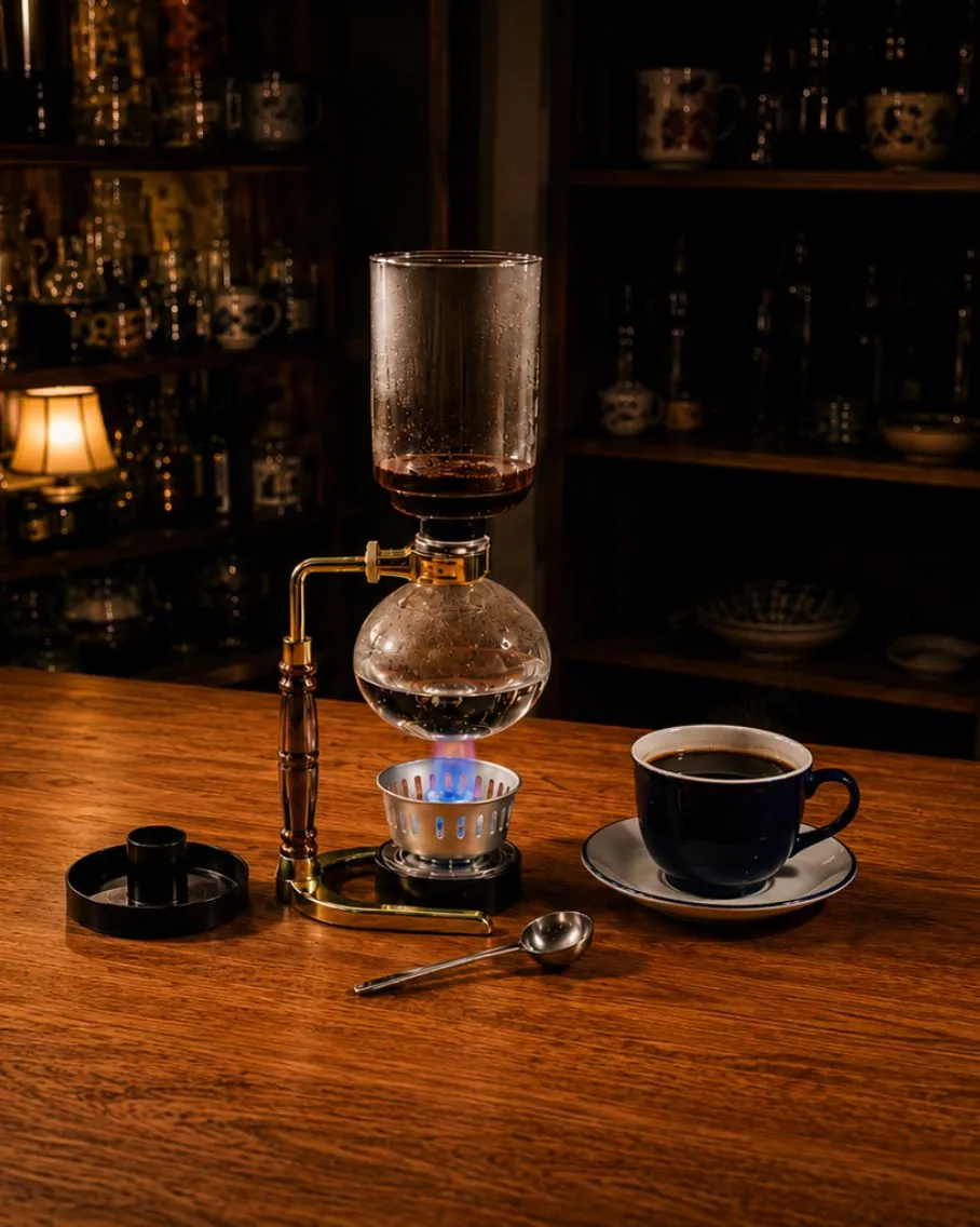 Preparación de café de especialidad mediante sifón