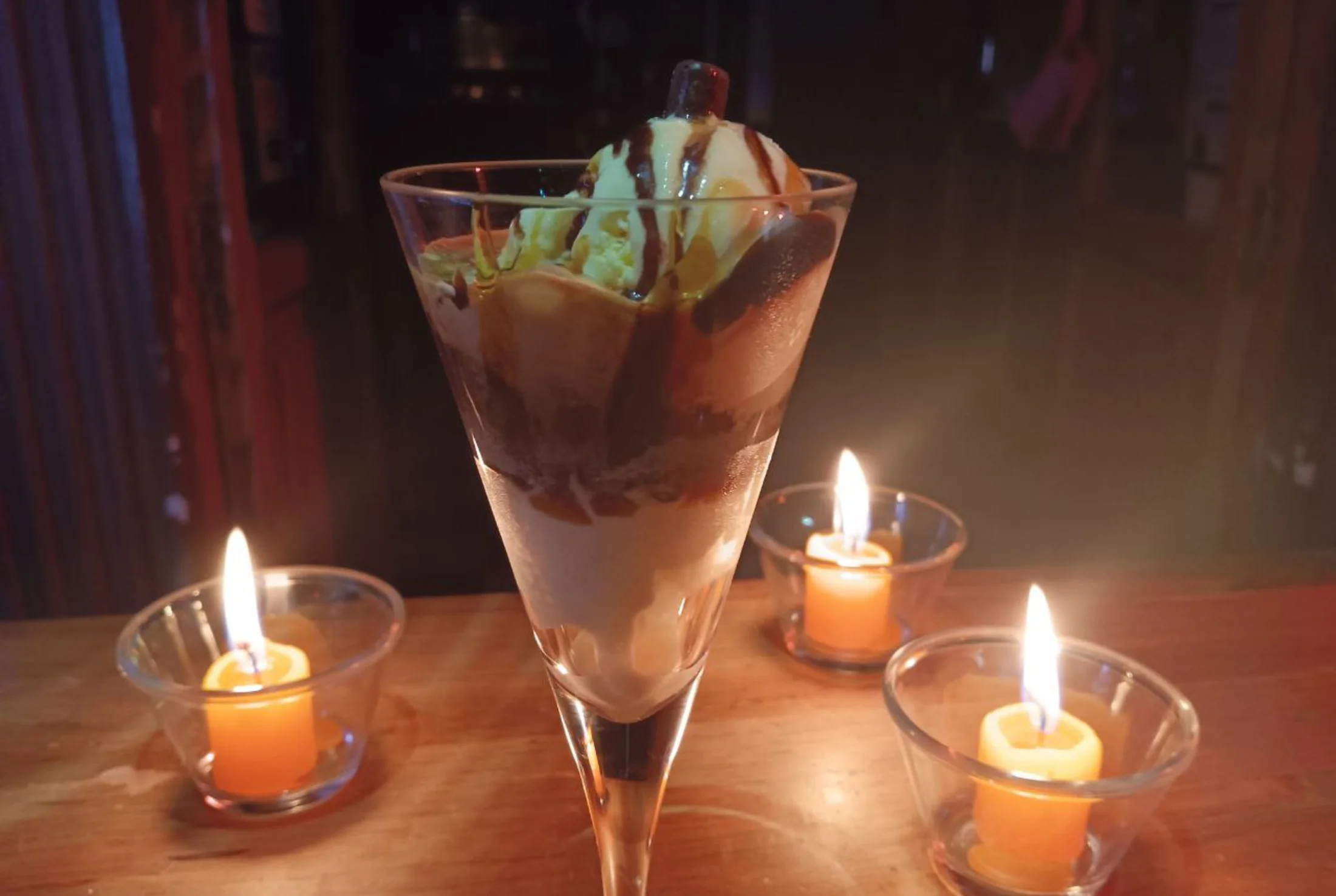 Affogato servido en Sangre y Madera